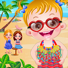 Chơi Game Em bé đi tắm biển 2