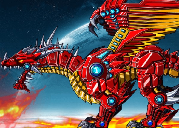 Chơi Game Lắp ráp robot rồng lửa